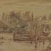 River Scene with Barges